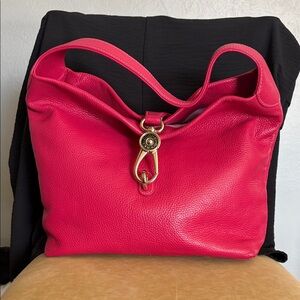 Dooney & Bourke Pink Lucca Lobo Hobo Bag